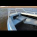 Алюминиевая лодка Orionboat 48Д  двухконсольная, с промежуточными ветровой форточкой.